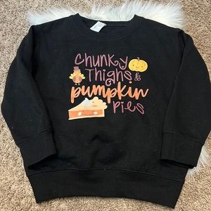 Thanksgiving toddler sweatshirt- size 4T